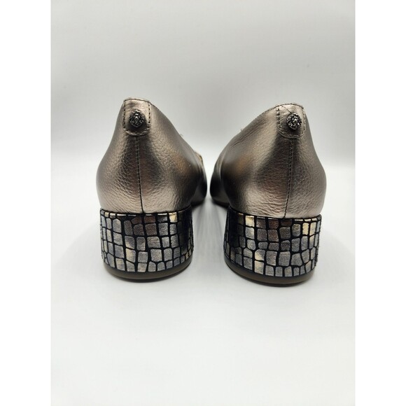 Anne Klein Kimbra Womens Leather Pointed Toe Block Heel Pumps Shoes size 8.5 M - Picture 4 of 11